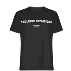 Toulouse Olympique t-shirt – black men's t-shirt with white Toulouse Olympique letters and Players Couture logo on the chest