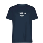 Tove Lo t-shirt – navy men's t-shirt with white Tove Lo letters and Players Couture logo on the chest