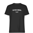 Toyko Ghoul t-shirt – black men's t-shirt with white Toyko Ghoul letters and Players Couture logo on the chest