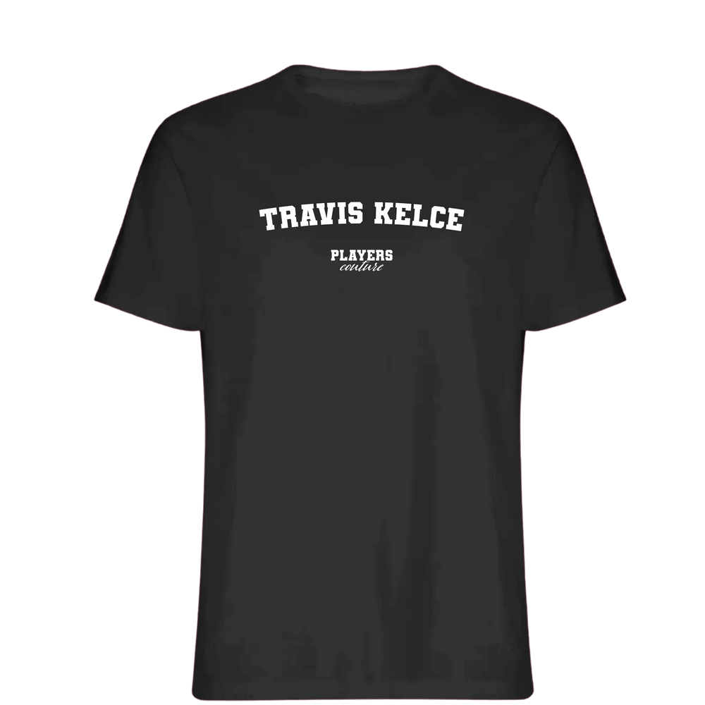 Travis Kelce Players Couture Mens T-Shirt Black