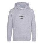 Trent hoodie – grey kids' hoodie with black Trent letters and Players Couture logo on the chest