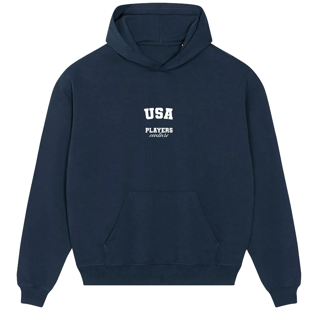 USA Players Couture Men's Casual Hoodie Navy