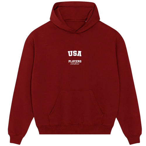 USA Players Couture Men's Casual Hoodie Red