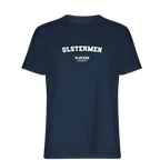 Ulstermen t-shirt – navy men's t-shirt with white Ulstermen letters and Players Couture logo on the chest