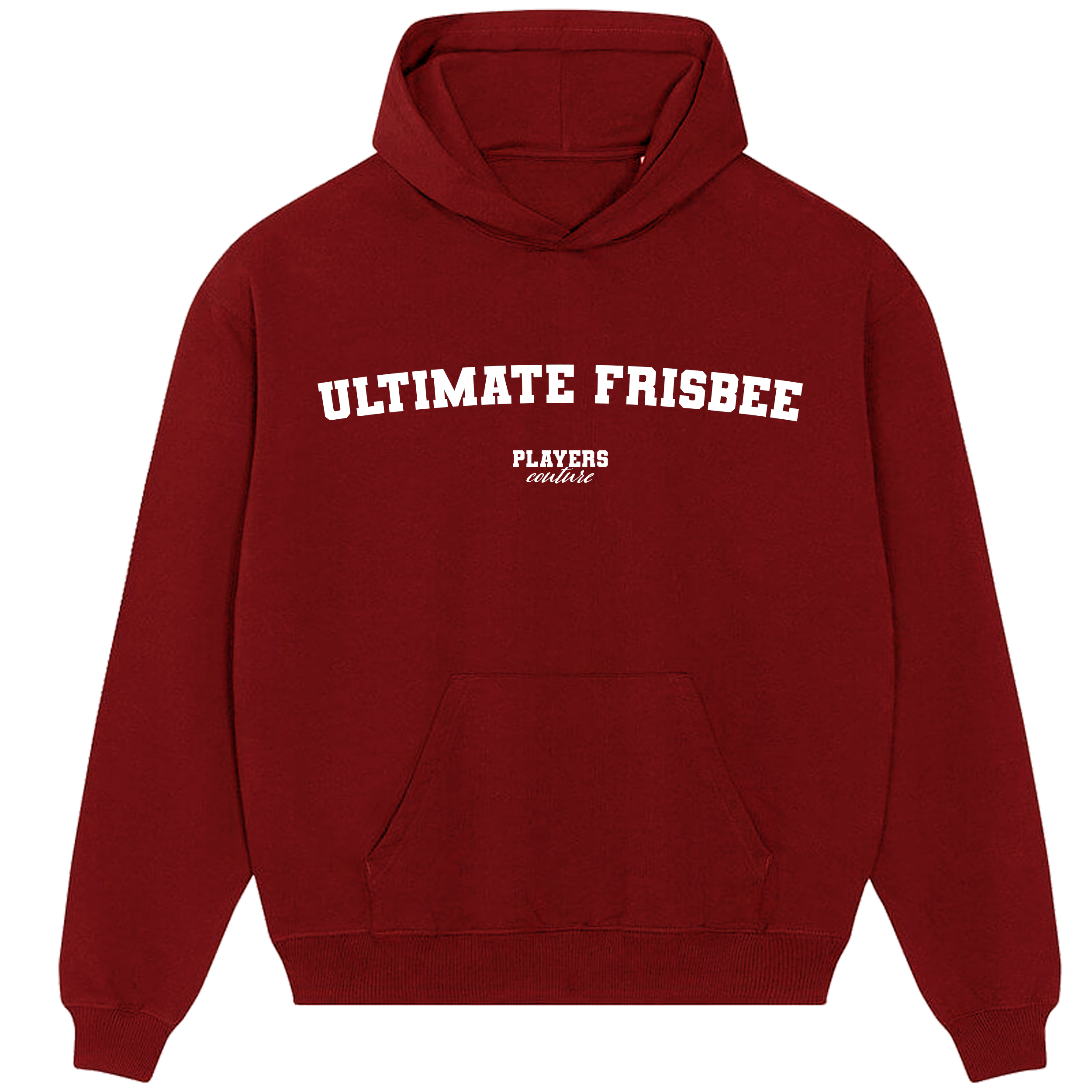 Ultimate Frisbee Players Couture Men's Casual Hoodie Red