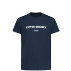 Victor Osimhen t-shirt – navy kids' t-shirt with white Victor Osimhen letters and Players Couture logo on the chest