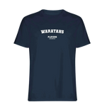 Waratahs t-shirt – navy men's t-shirt with white Waratahs letters and Players Couture logo on the chest