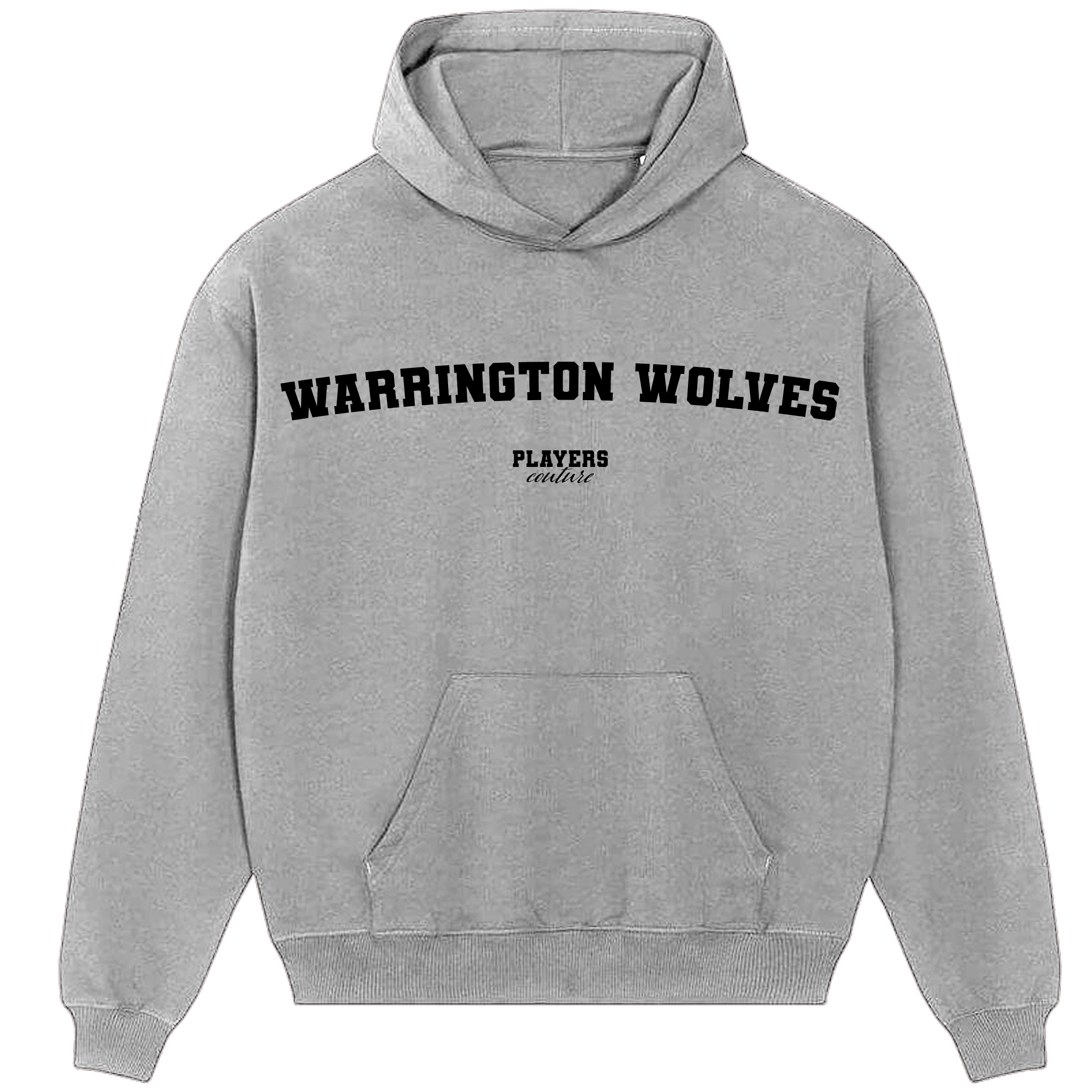 Warrington Wolves Players Couture Men's Casual Hoodie Gray