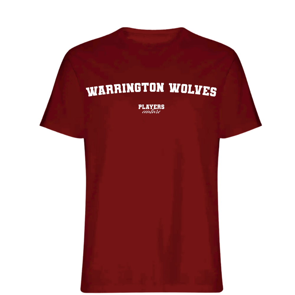 Warrington Wolves Players Couture Men's T-Shirt Red