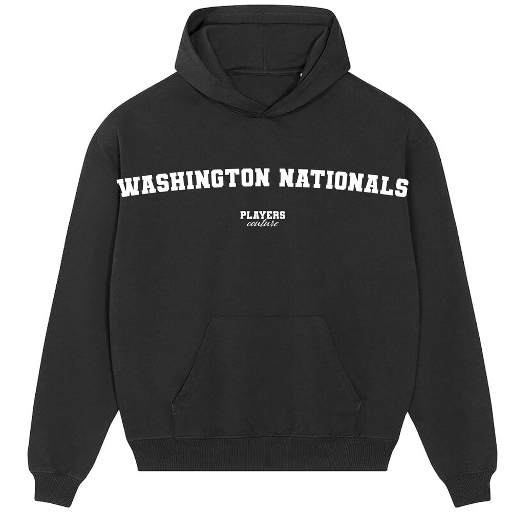 Washington Nationals Players Couture Men's Casual Hoodie Black