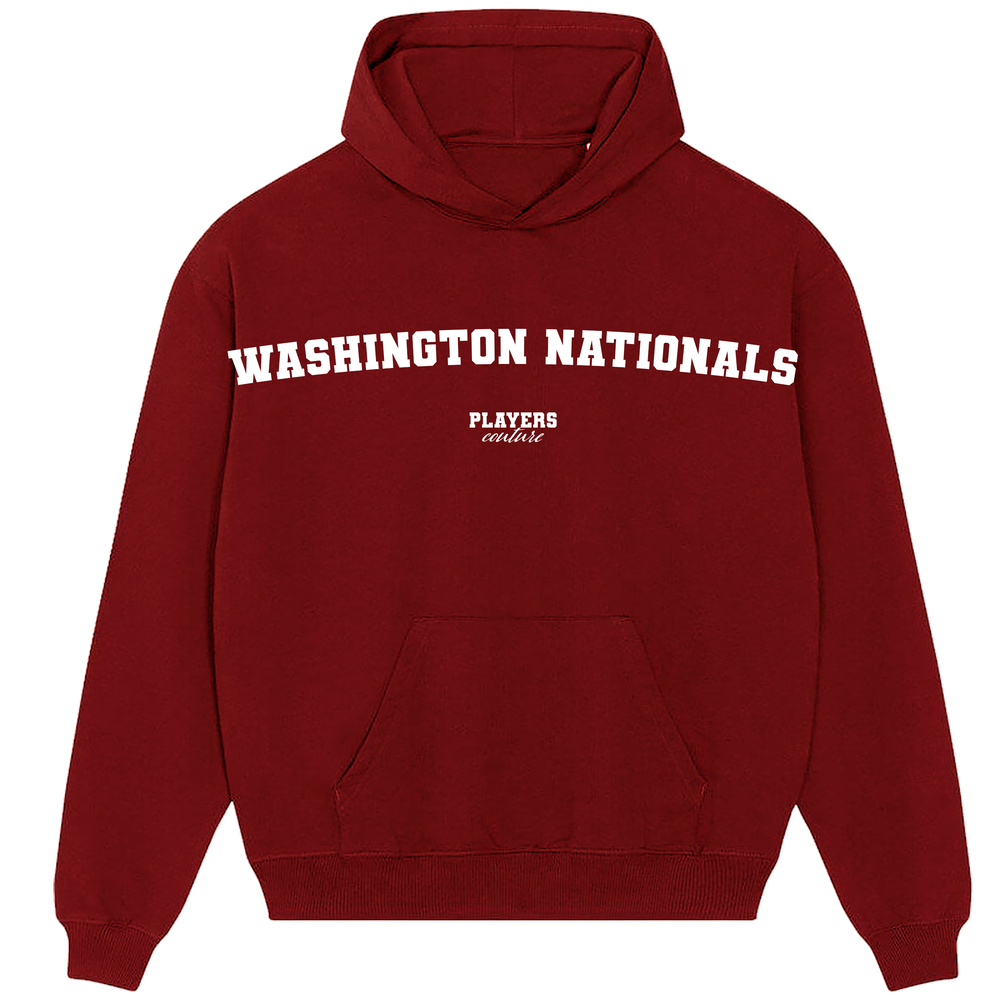 Washington Nationals Players Couture Men's Casual Hoodie Red