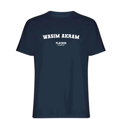 Wasim Akram Players Couture Men's T-Shirt Navy
