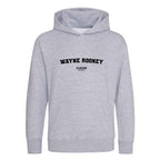 Wayne Rooney hoodie – grey kids' hoodie with black Wayne Rooney letters and Players Couture logo on the chest
