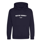 Wayne Rooney hoodie – navy kids' hoodie with white Wayne Rooney letters and Players Couture logo on the chest