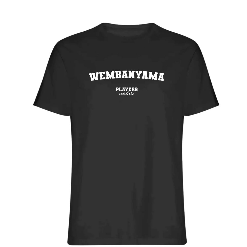 Wembanyama Players Couture Mens T-Shirt Black