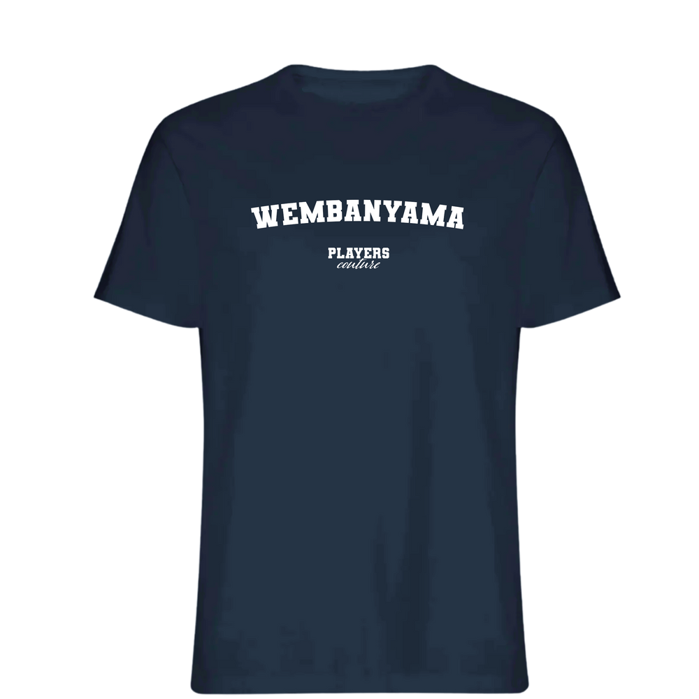 Wembanyama Players Couture Mens T-Shirt Navy