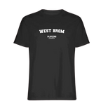 West Brom t-shirt – black men's t-shirt with white West Brom letters and Players Couture logo on the chest