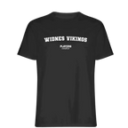 Widnes Vikings t-shirt – black men's t-shirt with white Widnes Vikings letters and Players Couture logo on the chest