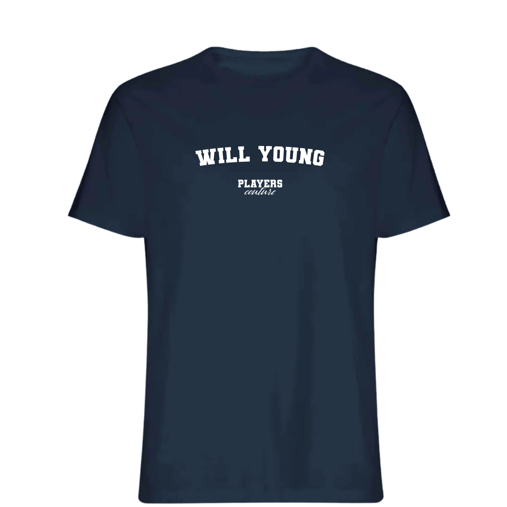 Will Young Players Couture Mens T-Shirt Navy