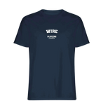 Wire t-shirt – navy men's t-shirt with white Wire letters and Players Couture logo on the chest