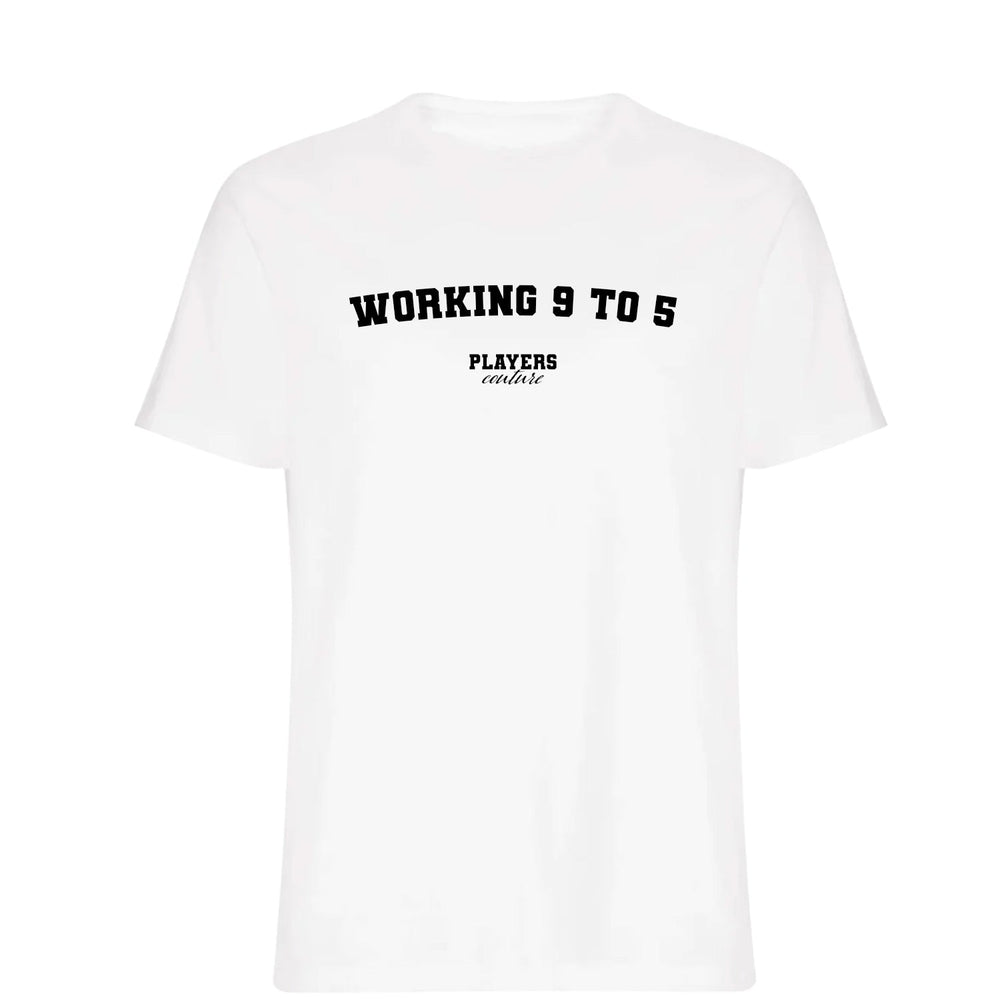 Working 9 to 5 men's t-shirt fanwear by Players Couture