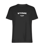 Wycombe t-shirt – black men's t-shirt with white Wycombe letters and Players Couture logo on the chest