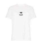 Ye t-shirt – white men's t-shirt with black Ye letters and Players Couture logo on the chest