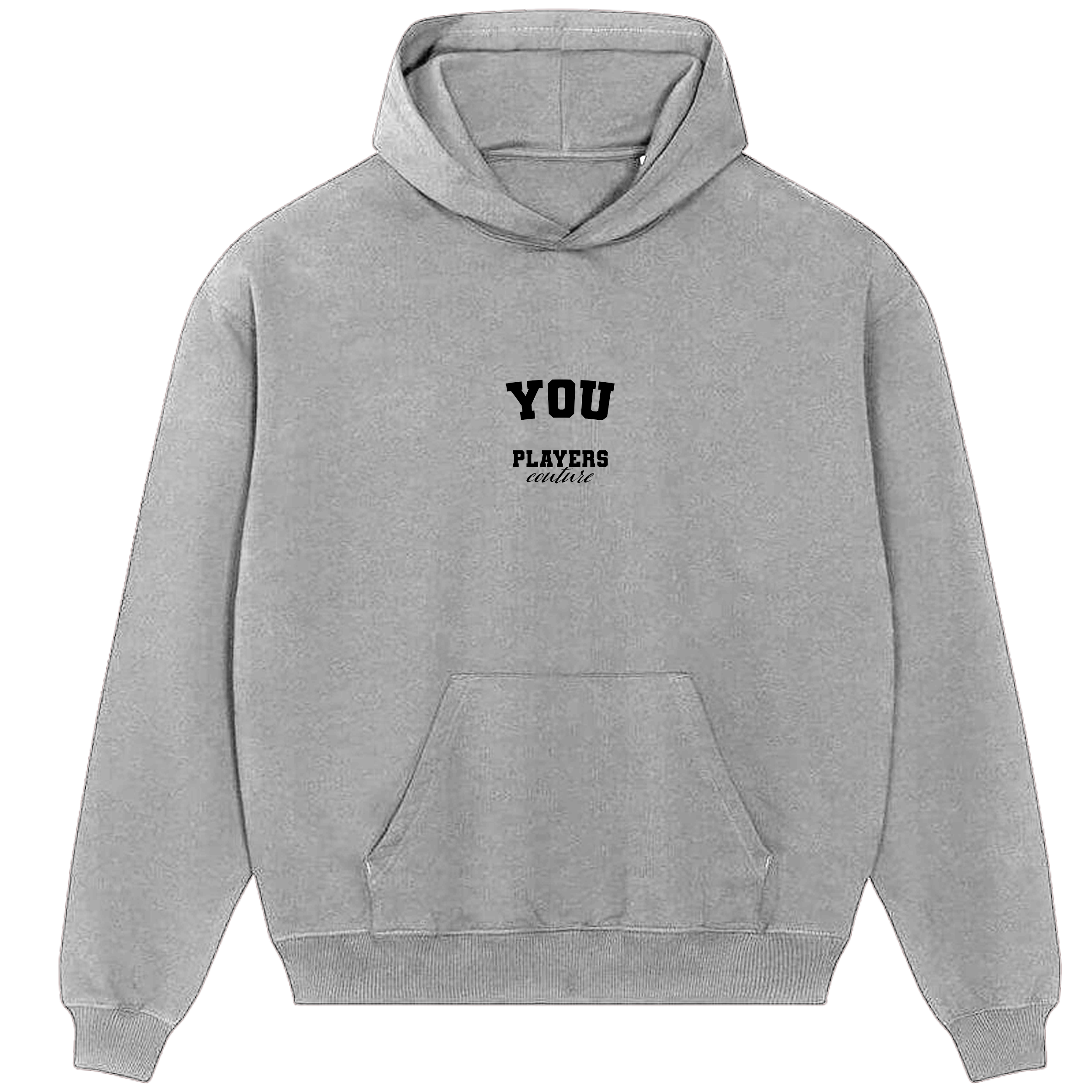 You Players Couture Men's Casual Hoodie Gray