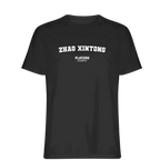 Zhao Xintong t-shirt – black men's t-shirt with white Zhao Xintong letters and Players Couture logo on the chest