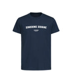 Zinedine Zidane t-shirt – navy kids' t-shirt with white Zinedine Zidane letters and Players Couture logo on the chest
