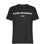Zlatan Ibrahimovic t-shirt – black men's t-shirt with white Zlatan Ibrahimovic letters and Players Couture logo on the chest