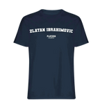Zlatan Ibrahimovic t-shirt – navy men's t-shirt with white Zlatan Ibrahimovic letters and Players Couture logo on the chest