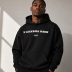 a-clockwork-orange name-print hoodie - black