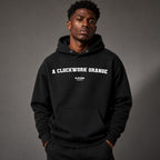 a-clockwork-orange name-print hoodie - black
