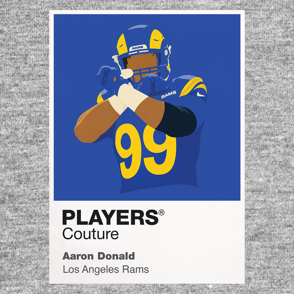 Aaron Donald Rams American Football Icon Frame Men's T-Shirt
