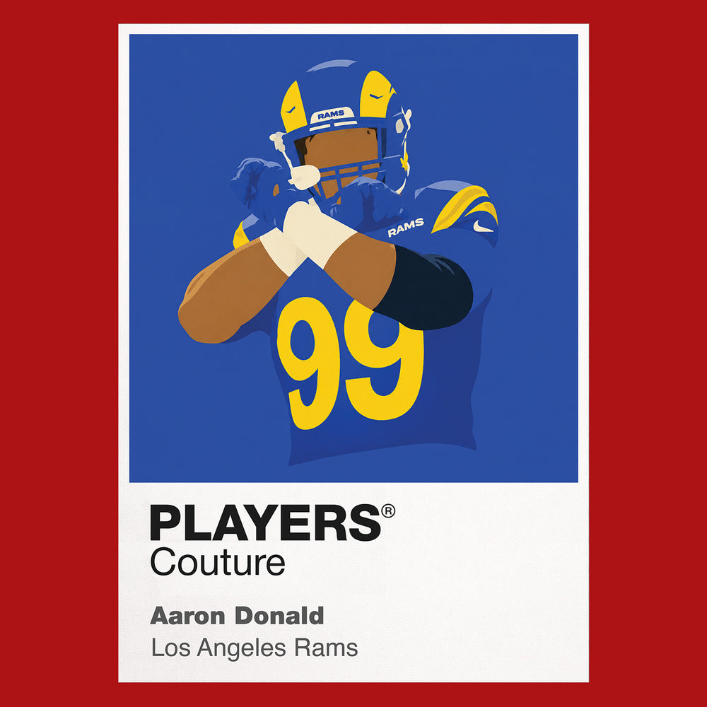 Aaron Donald Rams American Football Icon Frame Men's T-Shirt