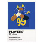 Aaron Donald Rams American Football Icon Frame Men's T-Shirt