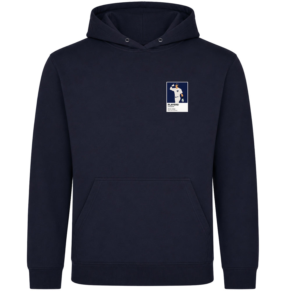 Aaron Judge Yankees Baseball Icon Frame Men's Hoodie - Navy