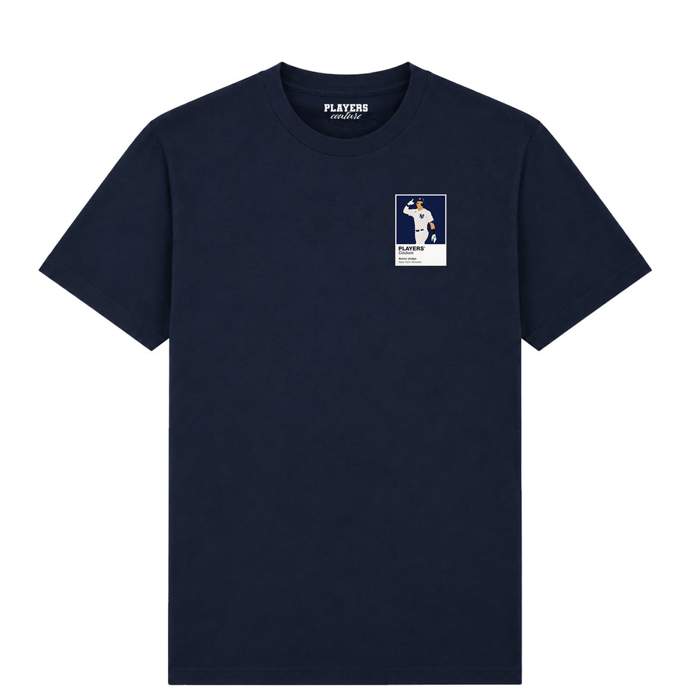 Aaron Judge Yankees Baseball Icon Frame Men's T-Shirt - Navy