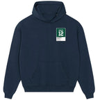 Aaron Rodgers 12 hoodie – navy men's hoodie featuring the Aaron Rodgers 12 Players Couture logo