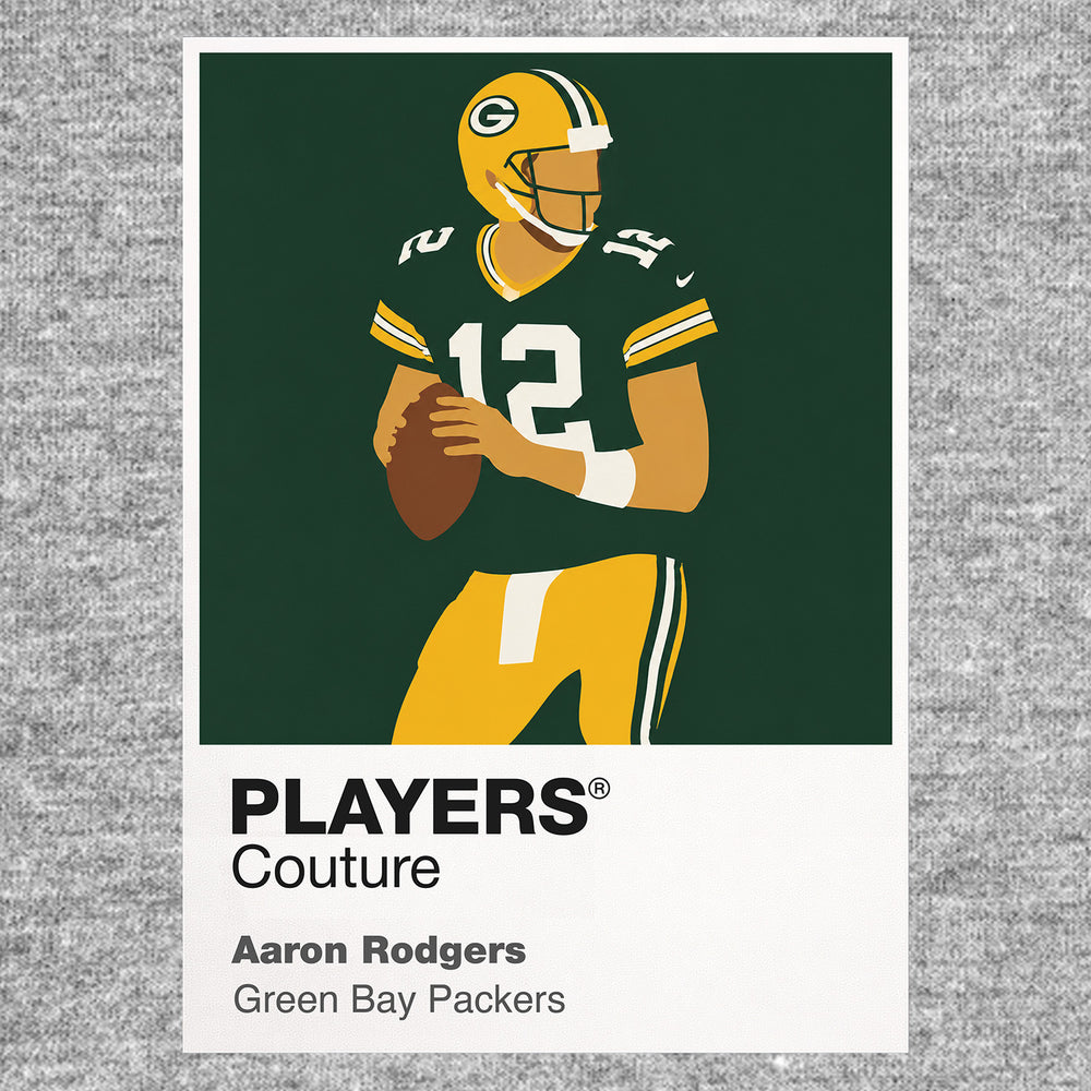 Aaron Rodgers Packers American Football Icon Frame Men's T-Shirt