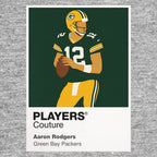 Aaron Rodgers Packers American Football Icon Frame Men's T-Shirt