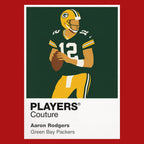 Aaron Rodgers Packers American Football Icon Frame Men's T-Shirt