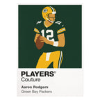 Aaron Rodgers Packers American Football Icon Frame Men's T-Shirt
