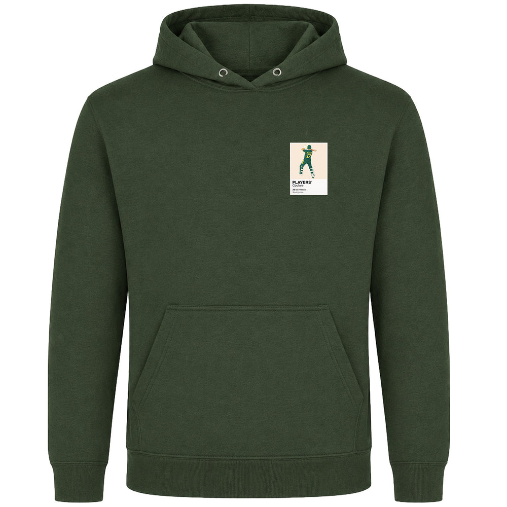 AB de Villiers Cricket Icon Frame Men's Hoodie - Earthy Green