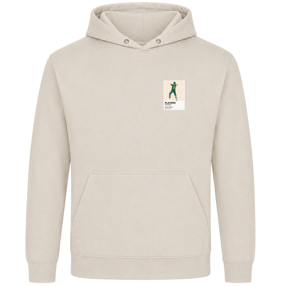 AB de Villiers Cricket Icon Frame Men's Hoodie - Beige