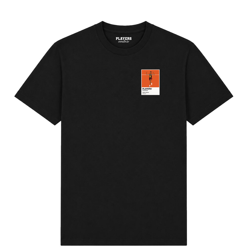 Abebe Bikila Olympics Icon Frame Men's T-Shirt - Black