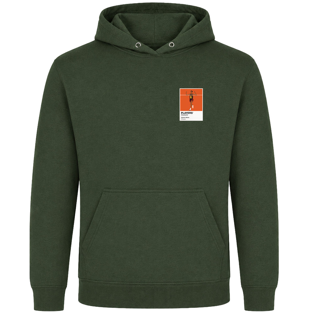 Abebe Bikila Olympics Icon Frame Men's Hoodie - Earthy Green