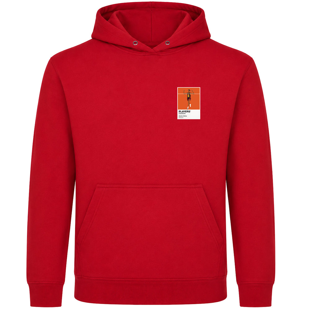 Abebe Bikila Olympics Icon Frame Men's Hoodie - Red