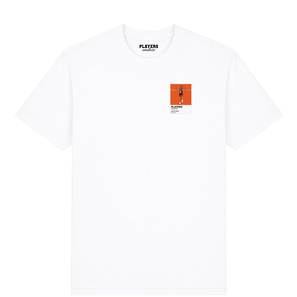 Abebe Bikila Olympics Icon Frame Men's T-Shirt - White